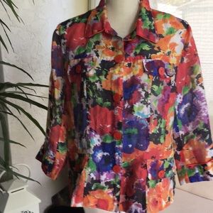 Erin London Multi Color Blazer